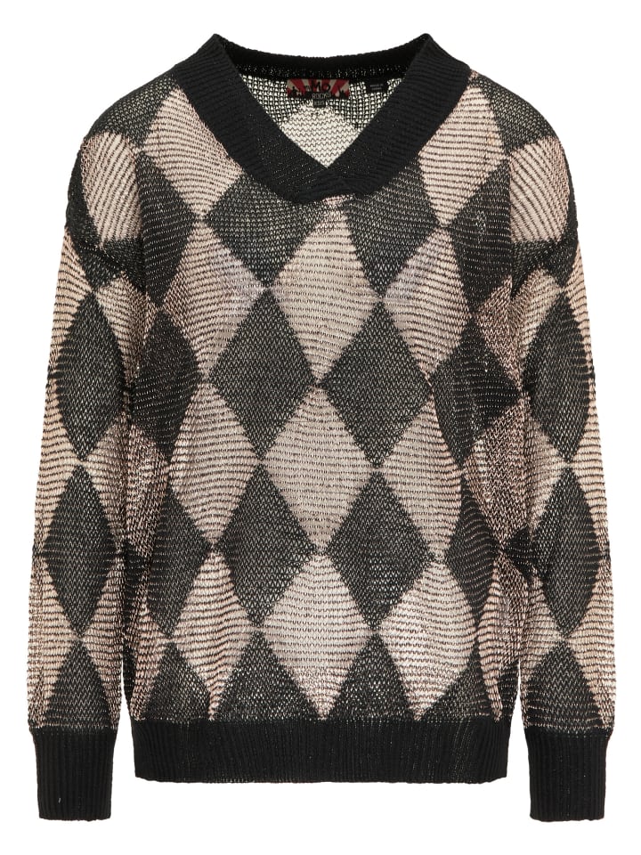 

MyMo ROCKS Женский свитер черно-розового цвета