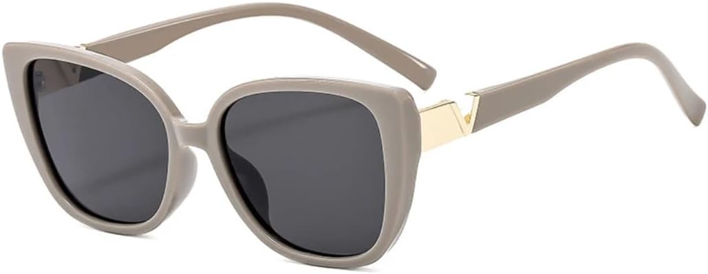 

Ретро-сексуальные солнцезащитные очки в большой оправе «кошачий глаз» для женщин и мужчин, для активного отдыха на природе, летних путешествий, с защитой от УФ-излучения UV400 TVTBBVV, Gray Gray