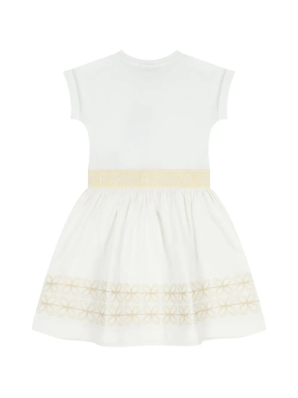 Платье с круглым вырезом Aigner Kids, белый — фото 2