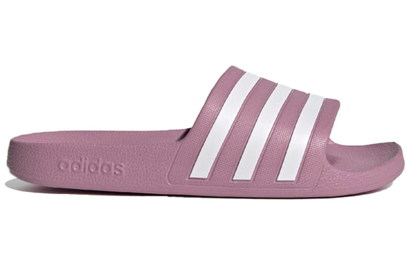 Тапочки adilette aqua slide 'cherry metallic white' Adidas, фиолетовый — фото 3
