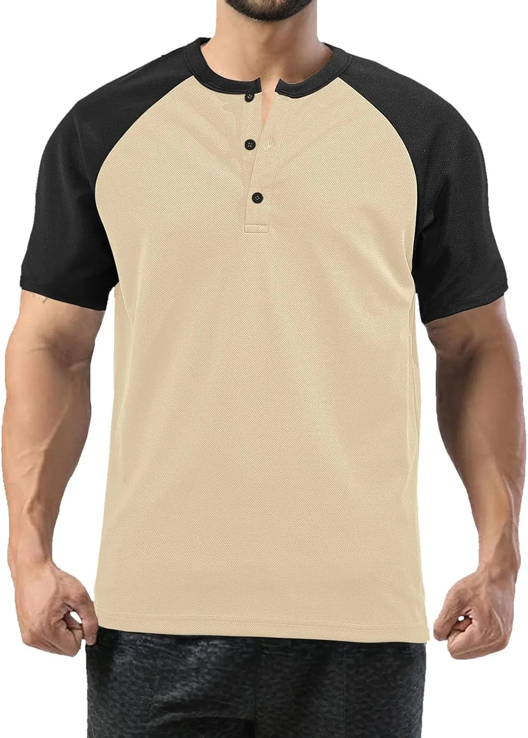 

Мужская футболка с коротким рукавом Casual Trendy в европейском стиле Color Blocked с кнопками на воротнике и ананасовым принтом