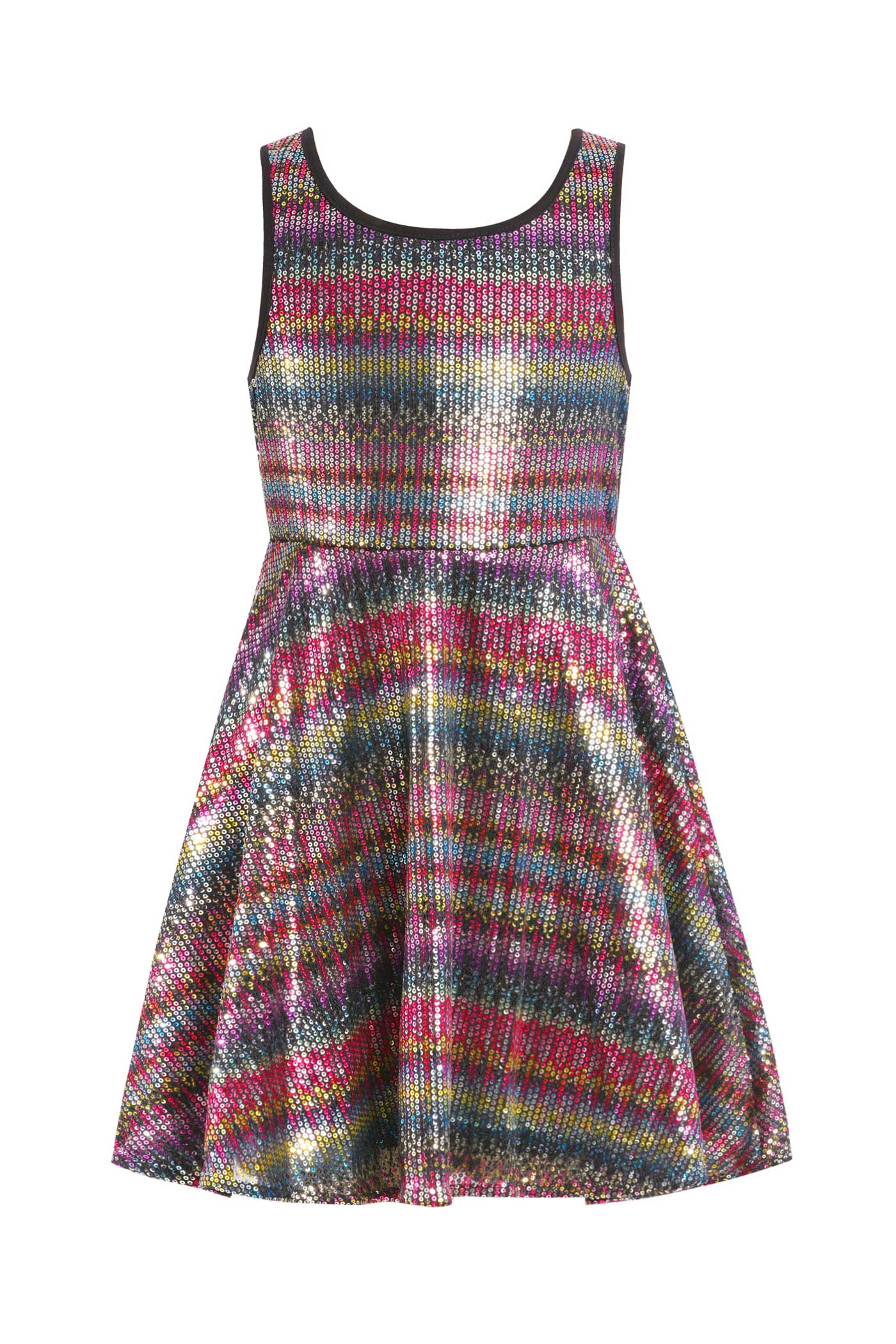 Платье для вечеринки Big Girls Fit and Flare Metallic Hannah Banana, цвет red multi — фото 2