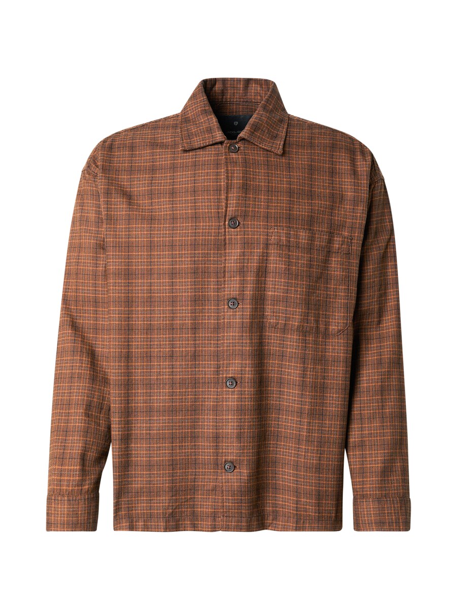 

Удобная рубашка на пуговицах JACK & JONES JPRBLAMADISON, цвет Caramel/Dark brown