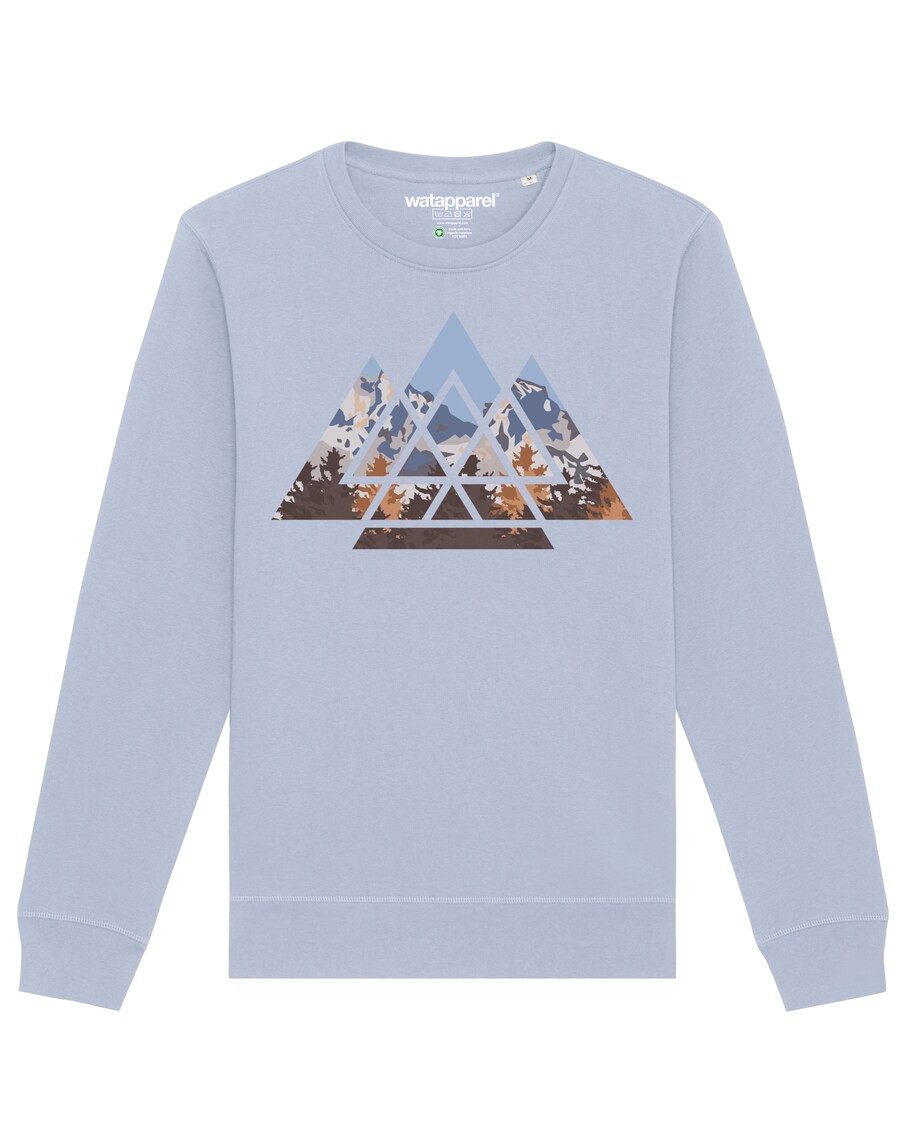 

Толстовка Watapparel Geometric Landscape, светло-синий
