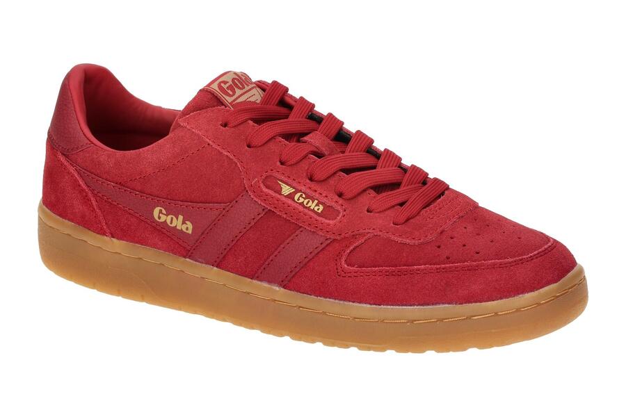 Кроссовки Gola Hawk Suede, красные, женские, CLB571