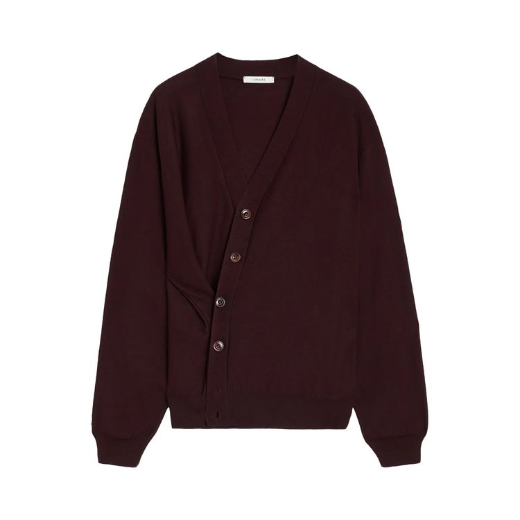 

Кардиган Lemaire Relaxed Twisted Cardigan 'Dark Plum', желто-коричневый