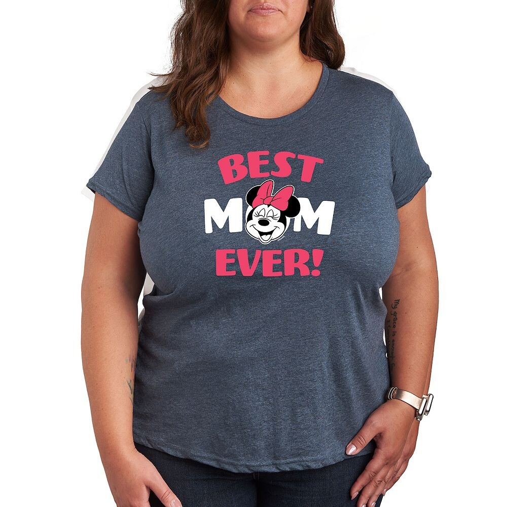 

Футболка Disney's Minnie Mouse Plus Best Mom с рисунком, цвет Heather Blue