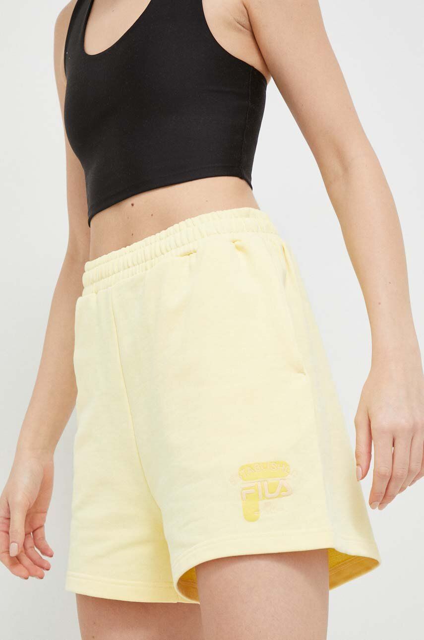 

Хлопковые шорты Fila, желтый