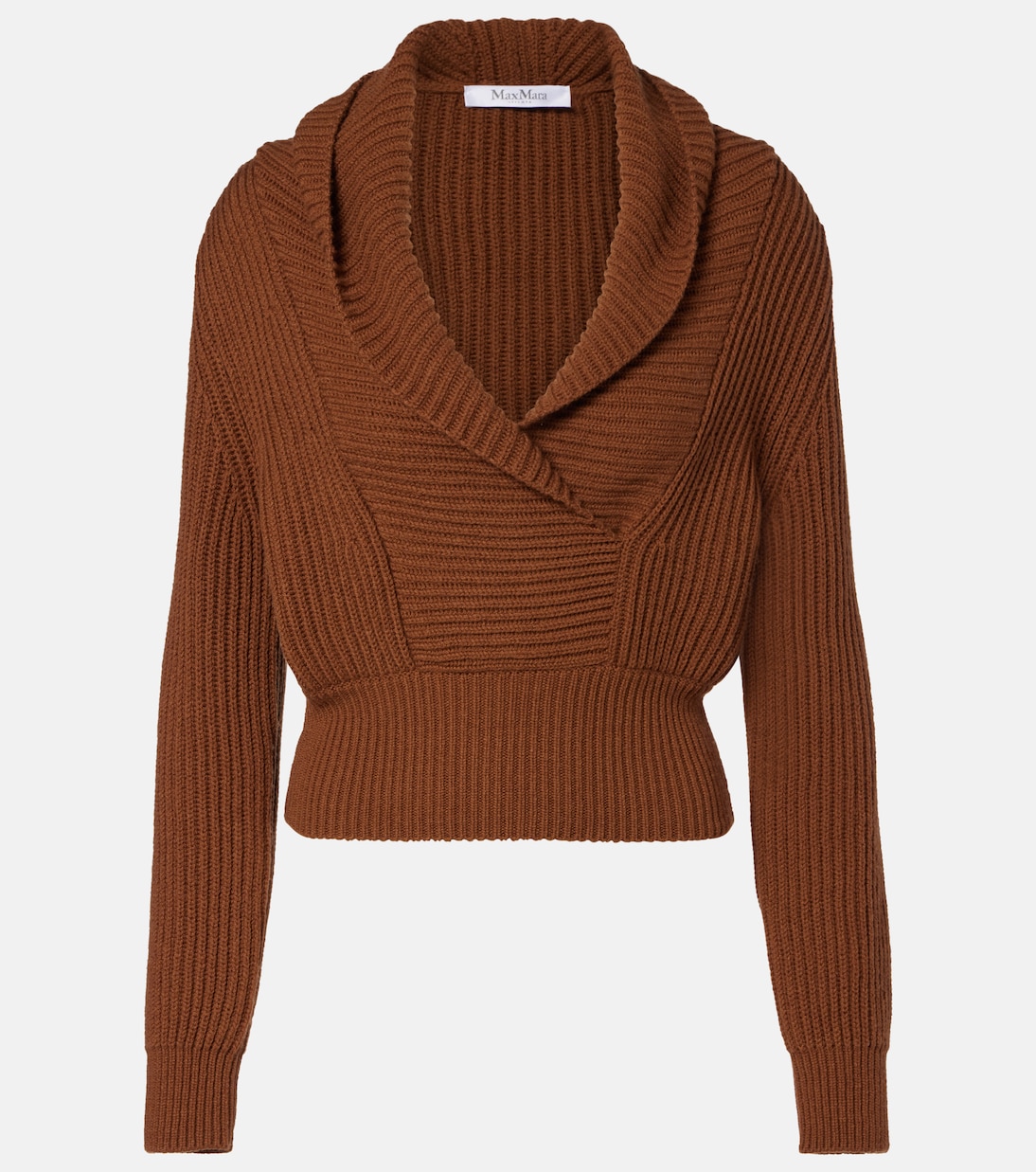 

Свитер из шерсти и кашемира Max Mara, Cuoio