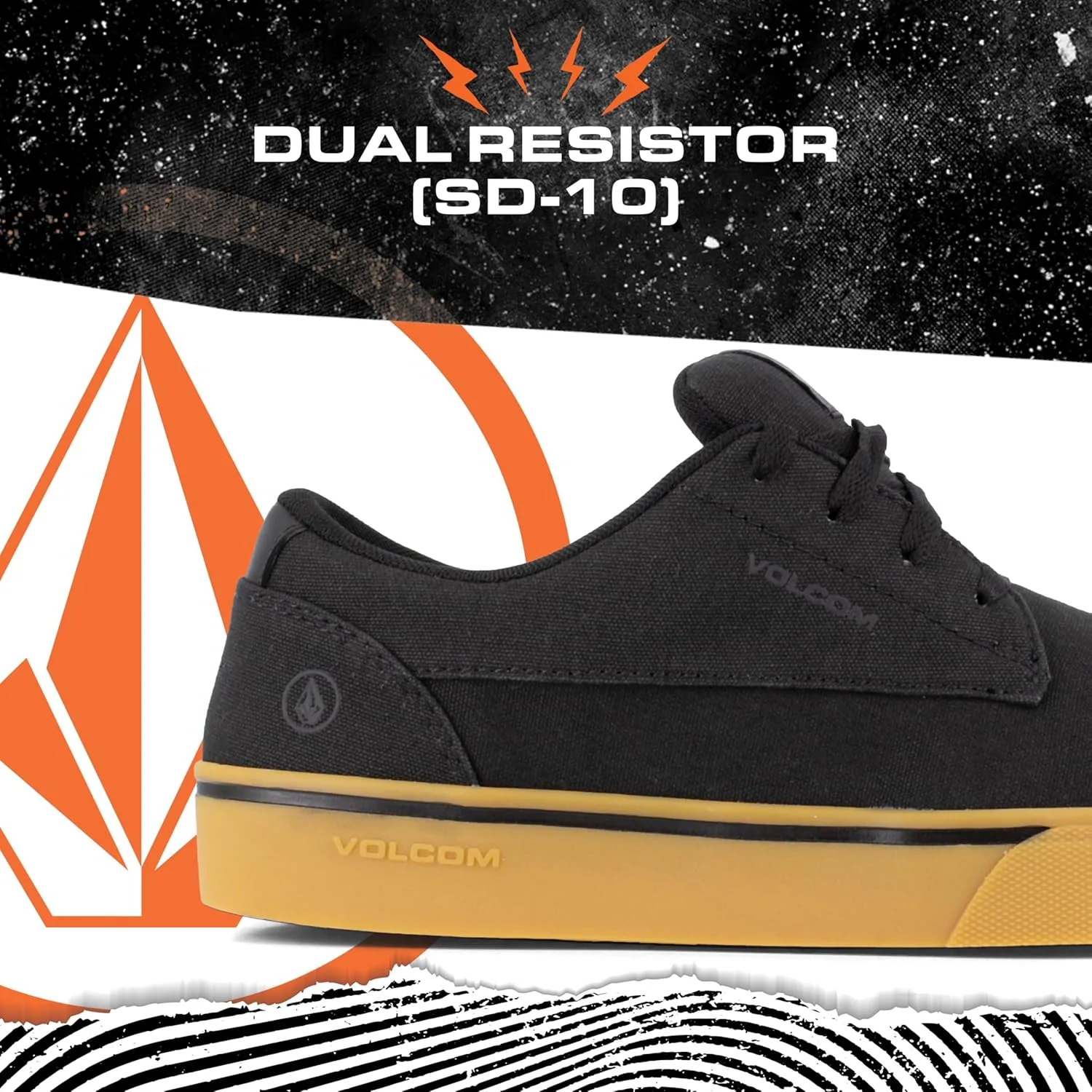 Мужские кроссовки Volcom True Construction, черный — фото 2