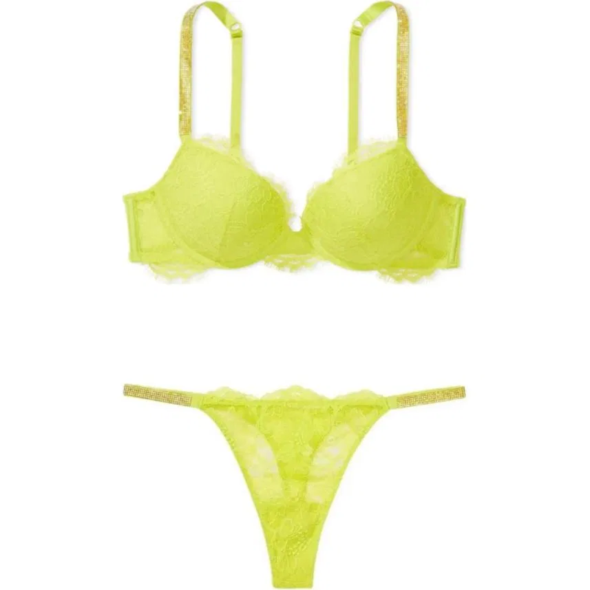 Комплект нижнего белья Victoria's Secret желтый
