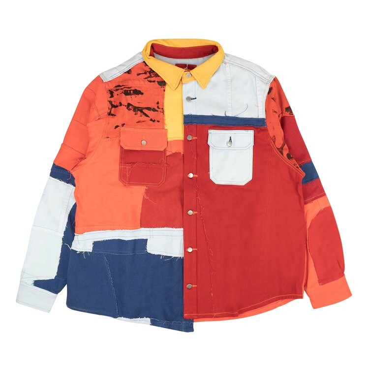 

Рубашка 424 Multicolor Reworked Work Button Down 'Multicolor', разноцветный