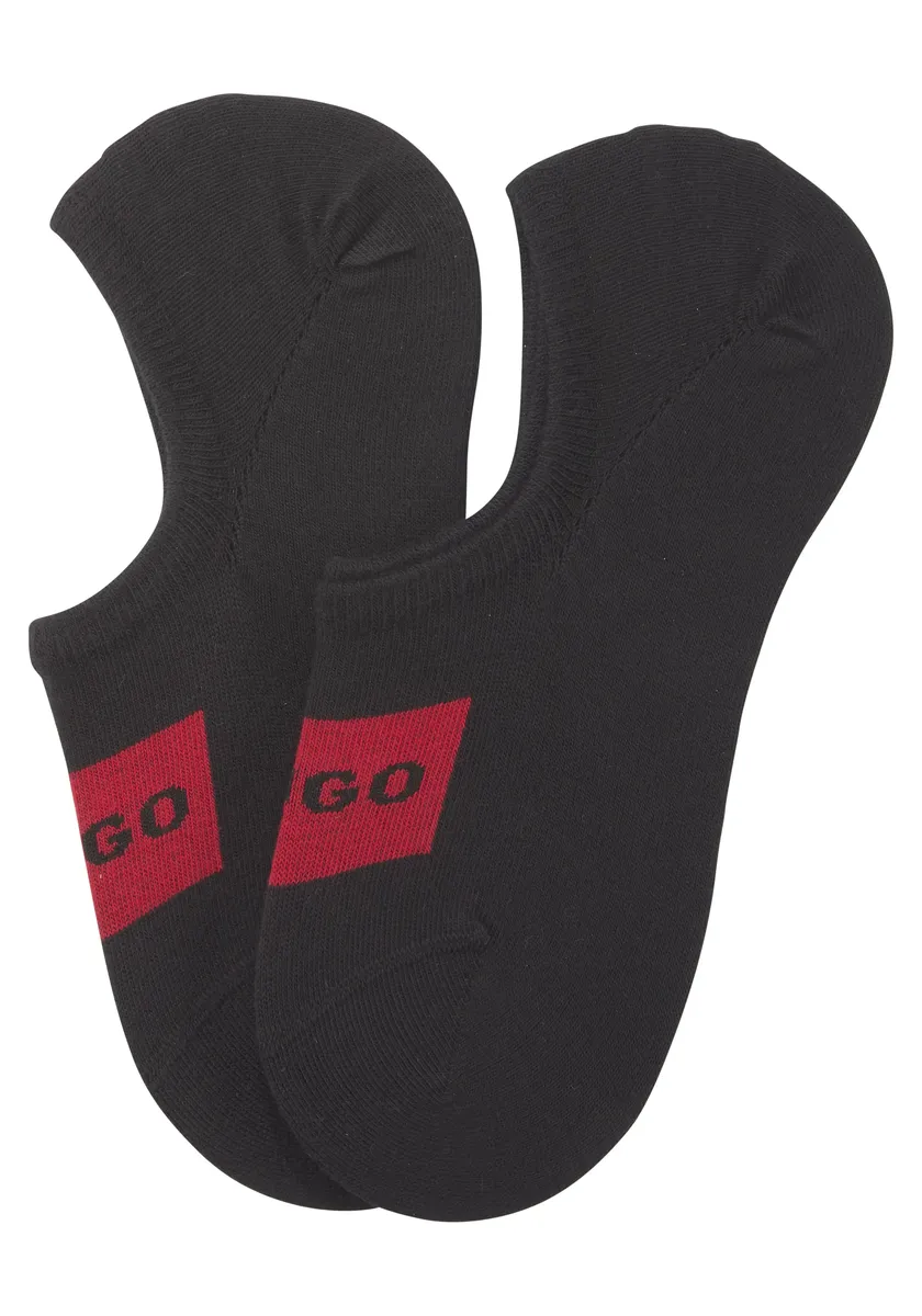 

Носки для отдыха HUGO Underwear "2P LOW CUT LABEL CC W" (2 пары), черный