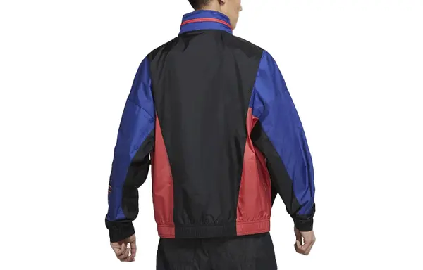 Куртка Air Jordan Sport Dna Embroidered Logo Colorblock Sports Woven Jacket Blue, синий — фото 2