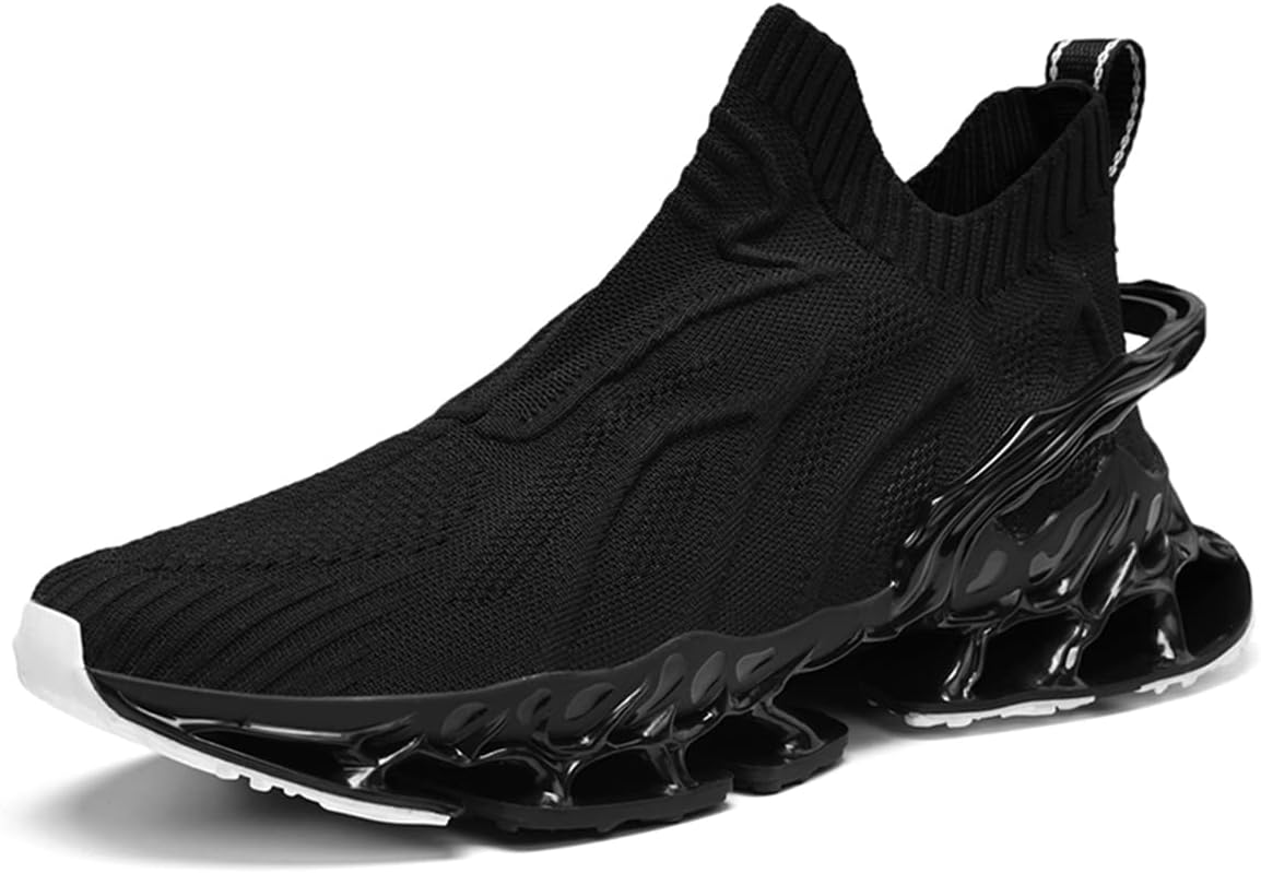 

Мужские модные кроссовки GSIGUL с лезвием, противоскользящие, для бега, тенниса и повседневной носки, черный