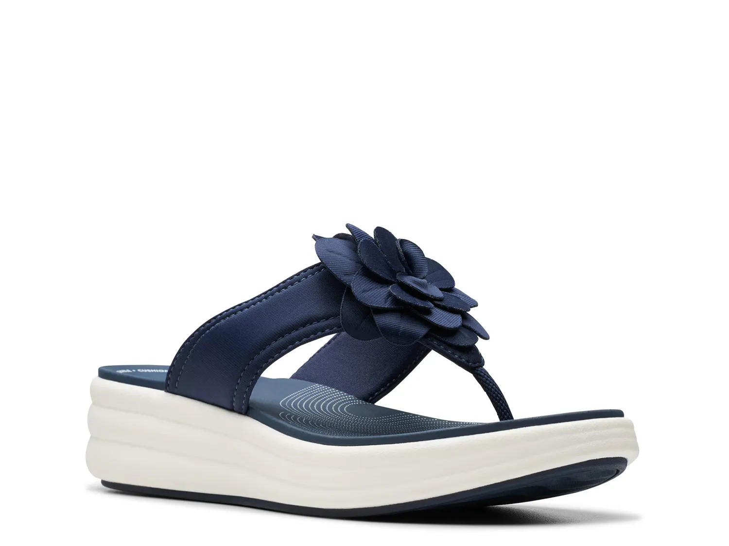 

Сандалии Cloudsteppers Drift Flora Wedge Sandal Clarks, темно-синий