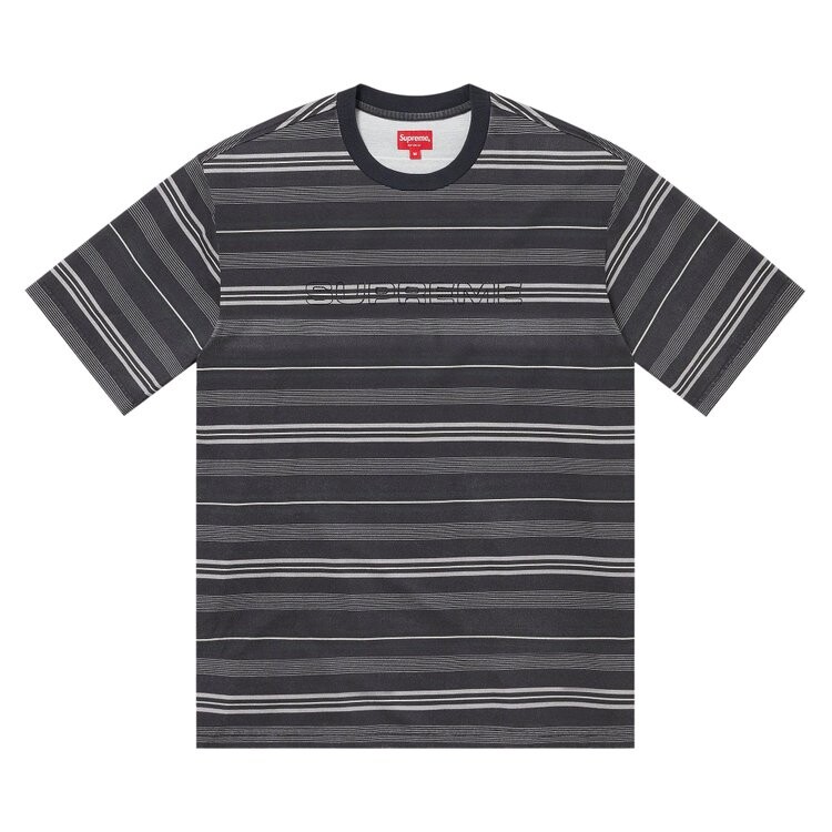 

Топ Supreme Dash Stripe Short-Sleeve Top, черный