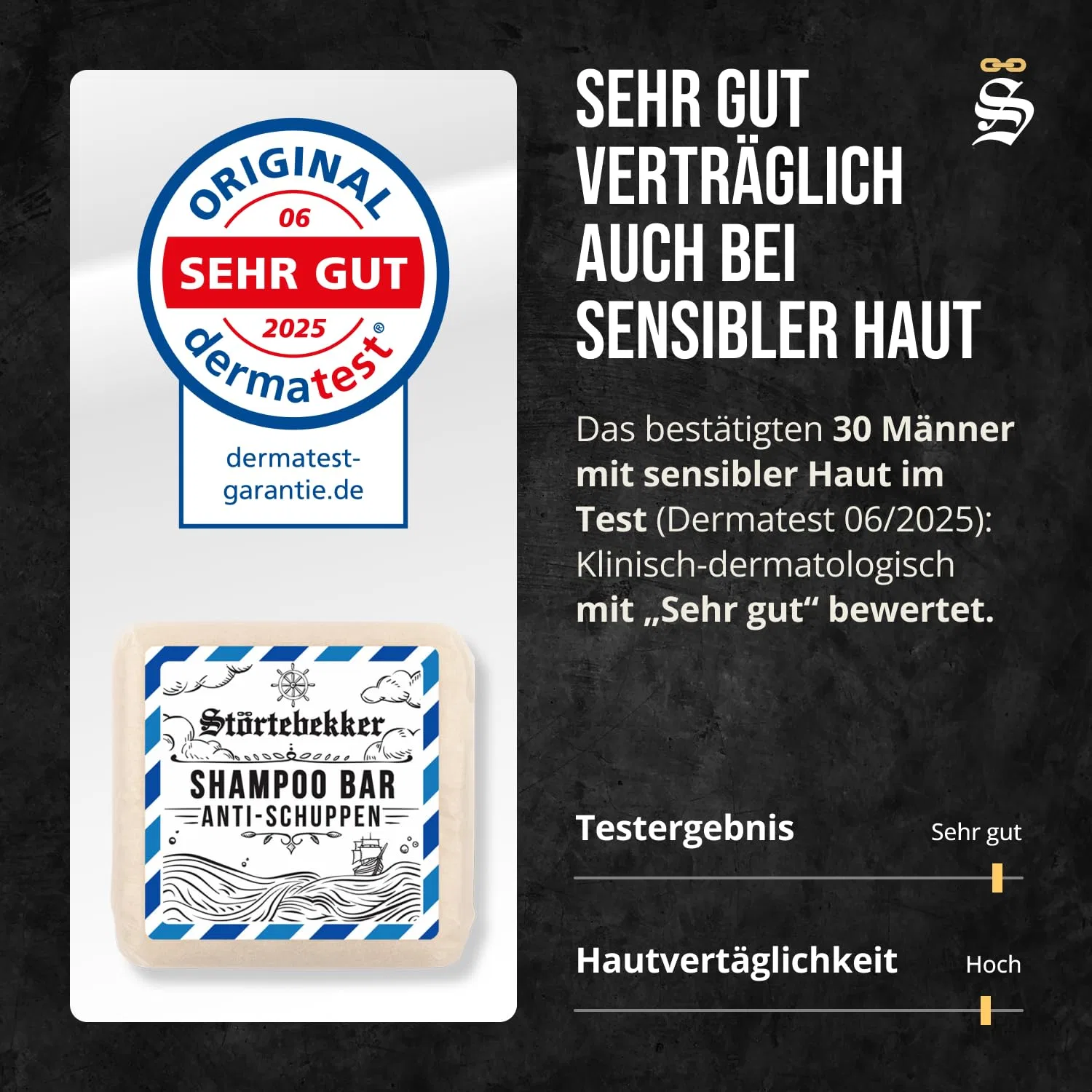 Твердый шампунь Störtebekker Premium против перхоти Störtebekker Shaving Accessories, 3 X 100 G — фото 2