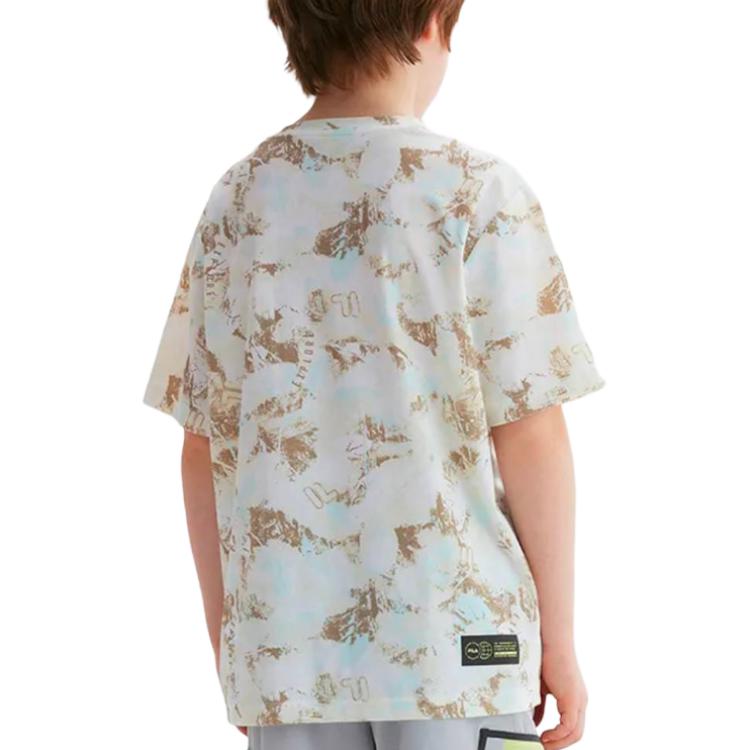 Футболка All Over Print для подростков FILA KIDS, белый — фото 4