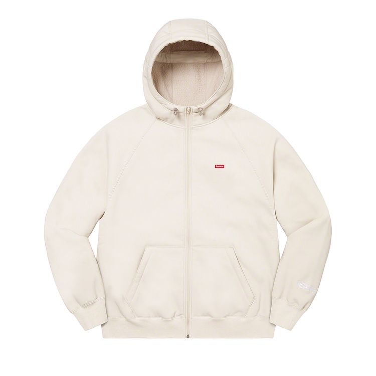 

Толстовка Supreme WINDSTOPPER Zip Up Hooded Sweatshirt Stone, кремовый