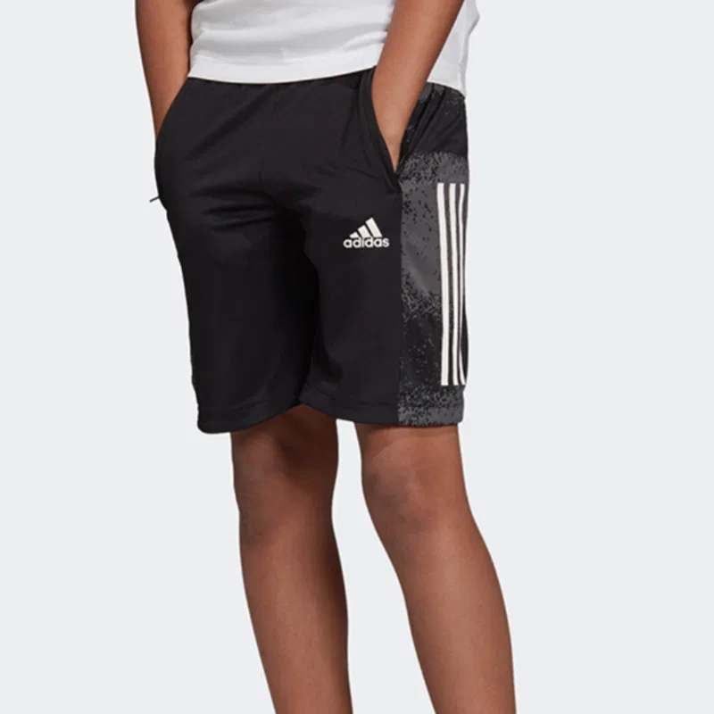 Шорты Adidas Grade School Shorts Moderate черные — фото 4