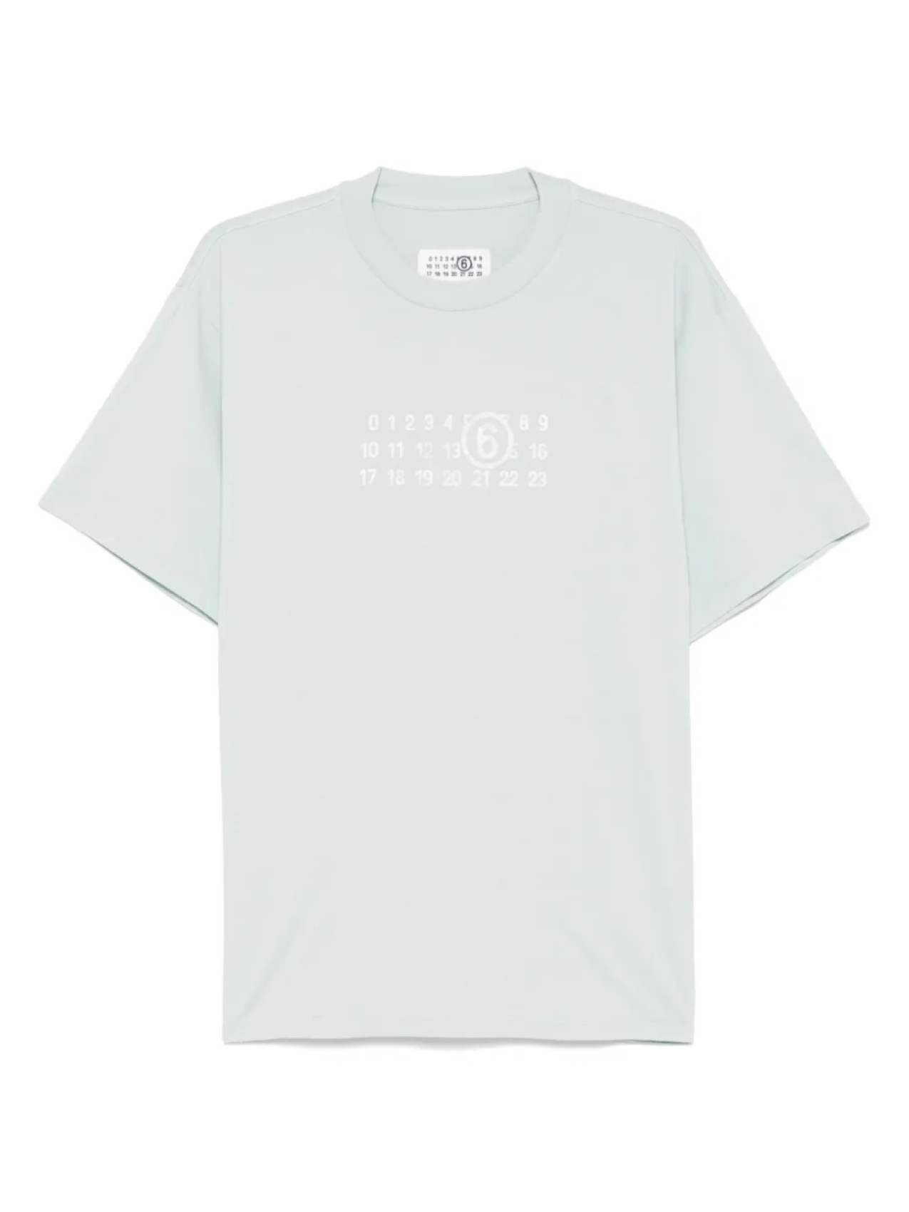 

Футболка с цифровым мотивом MM6 Maison Margiela, зеленый