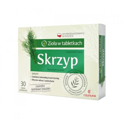 

Schachtelhalm Booster для красивых ногтей, кожи, волос, 30 таблеток, Colfarm