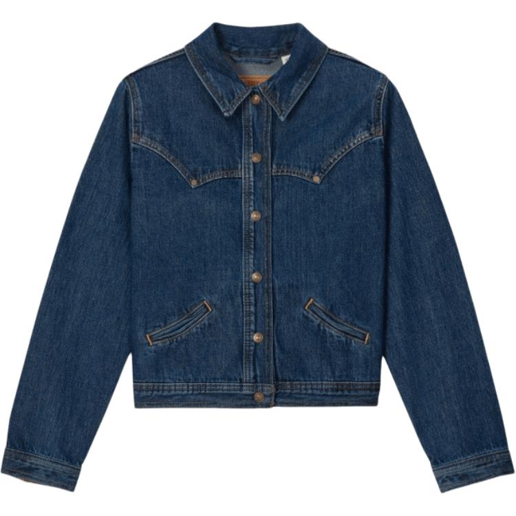 

Levis Джинсовая куртка levi's ss25 женская dark blue