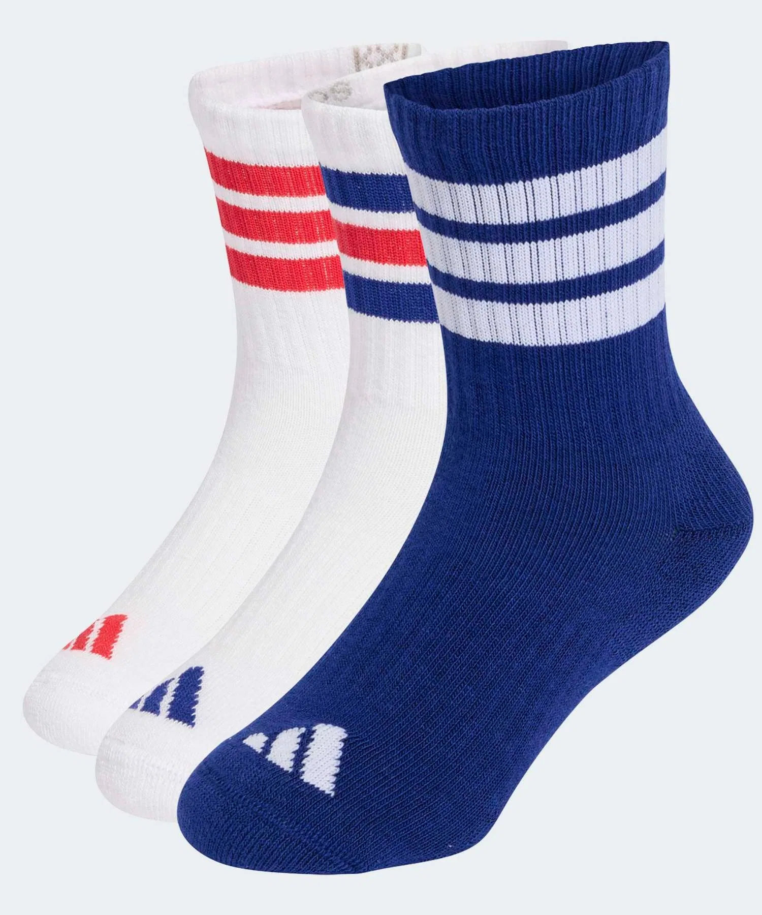 Комплект из 3 спортивных носков с тремя полосками / adidas