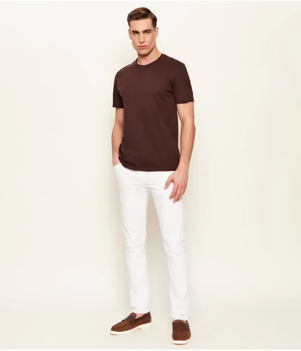 Футболка Тесслера slim fit Boss, коричневый — фото 2
