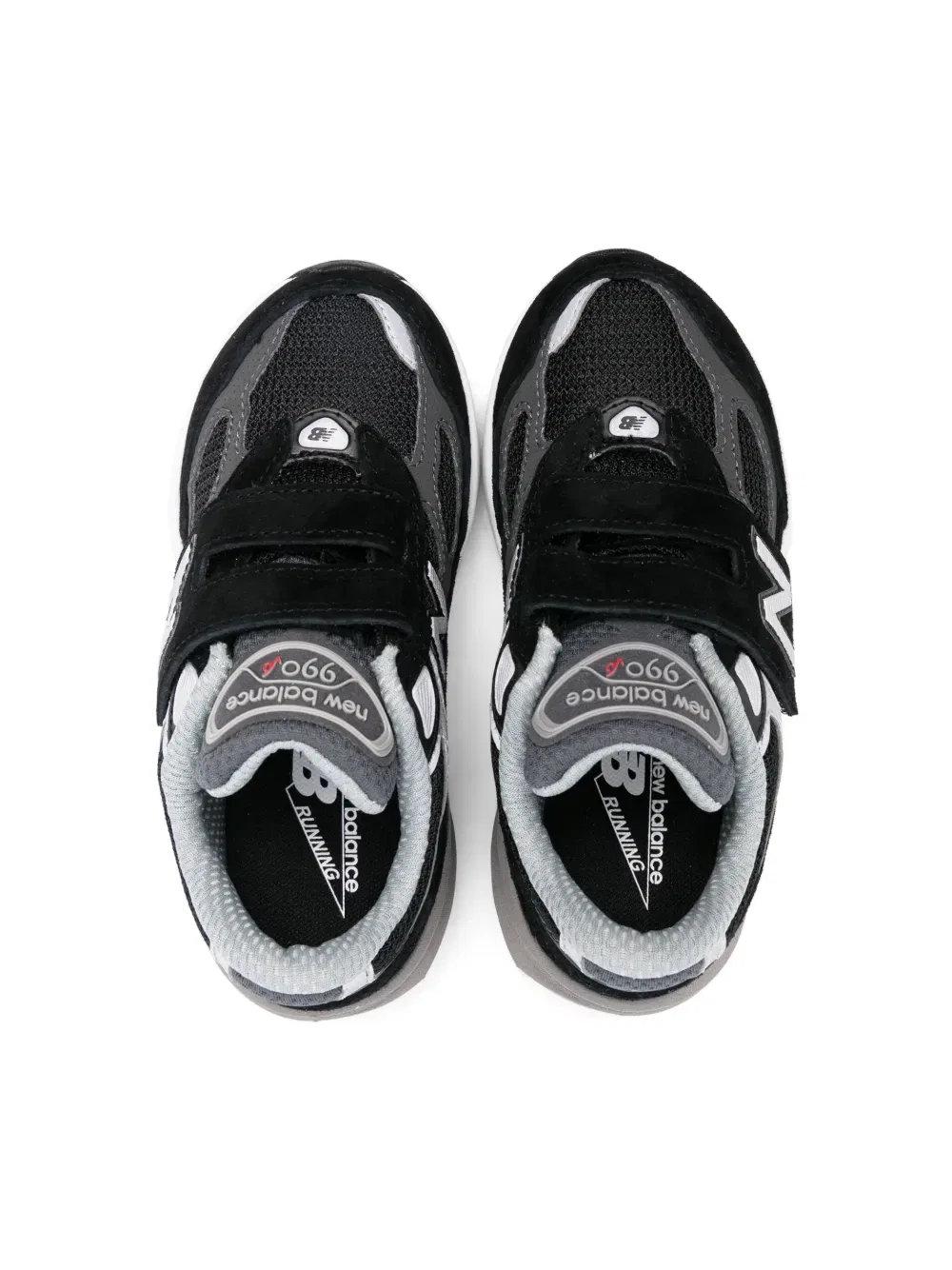 Кроссовки 990V6 на липучках New Balance Kids, черный — фото 3
