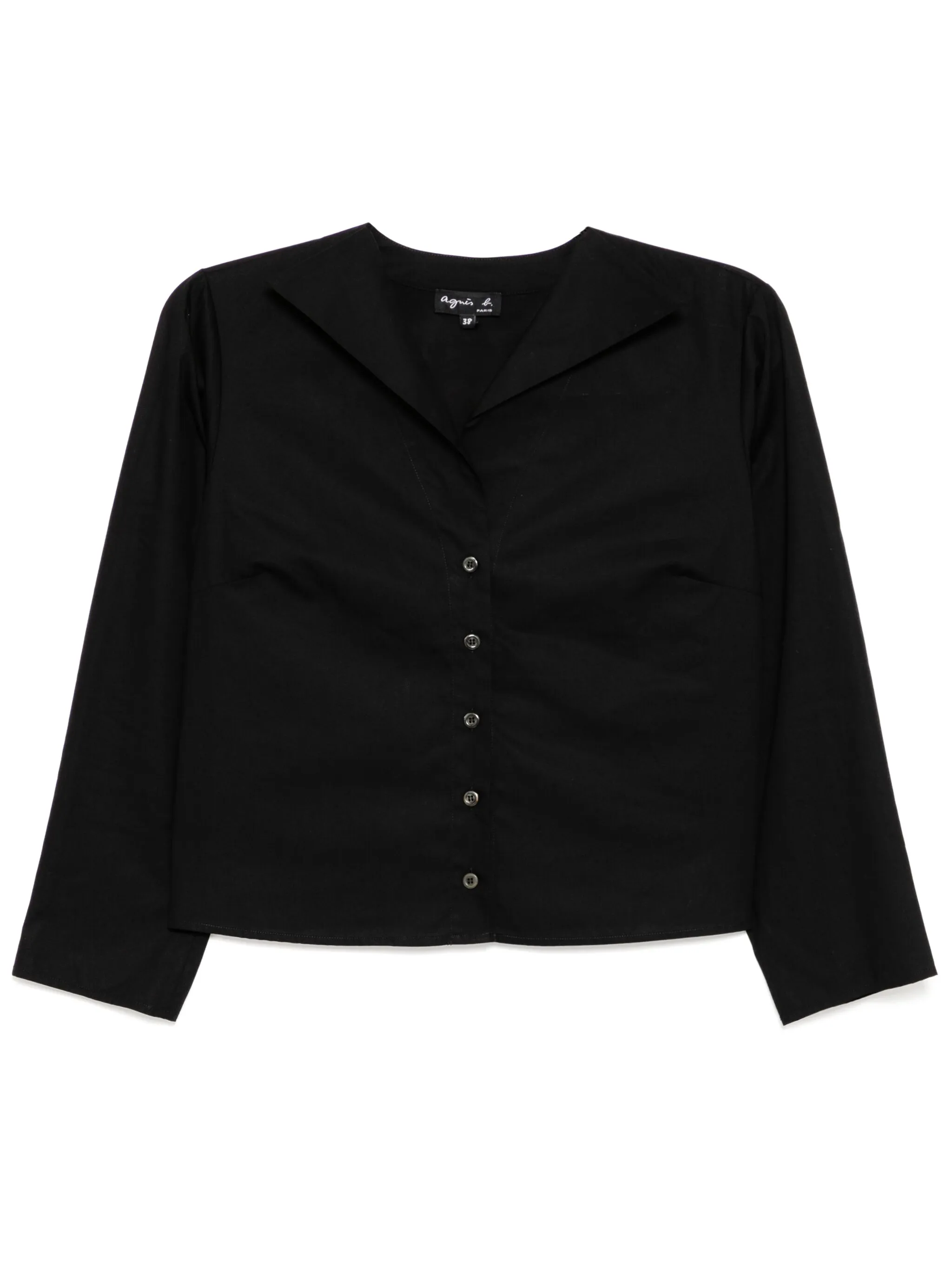 

Рубашка на пуговицах Agnès B., черный