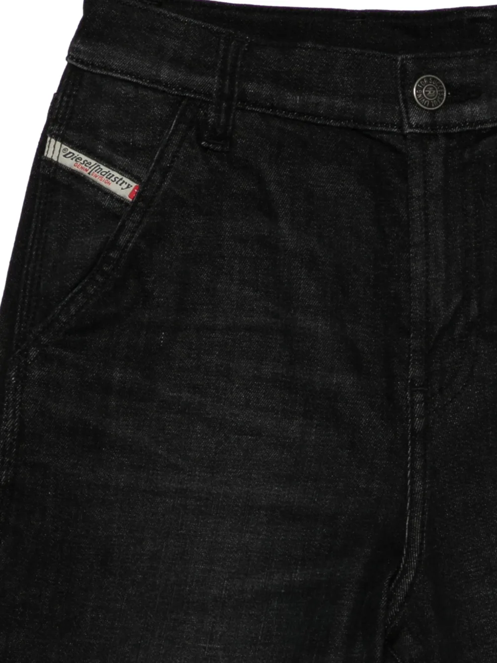 Джинсы из денима D-Argjx-Work-J с заниженной талией Diesel Kids, черный — фото 3