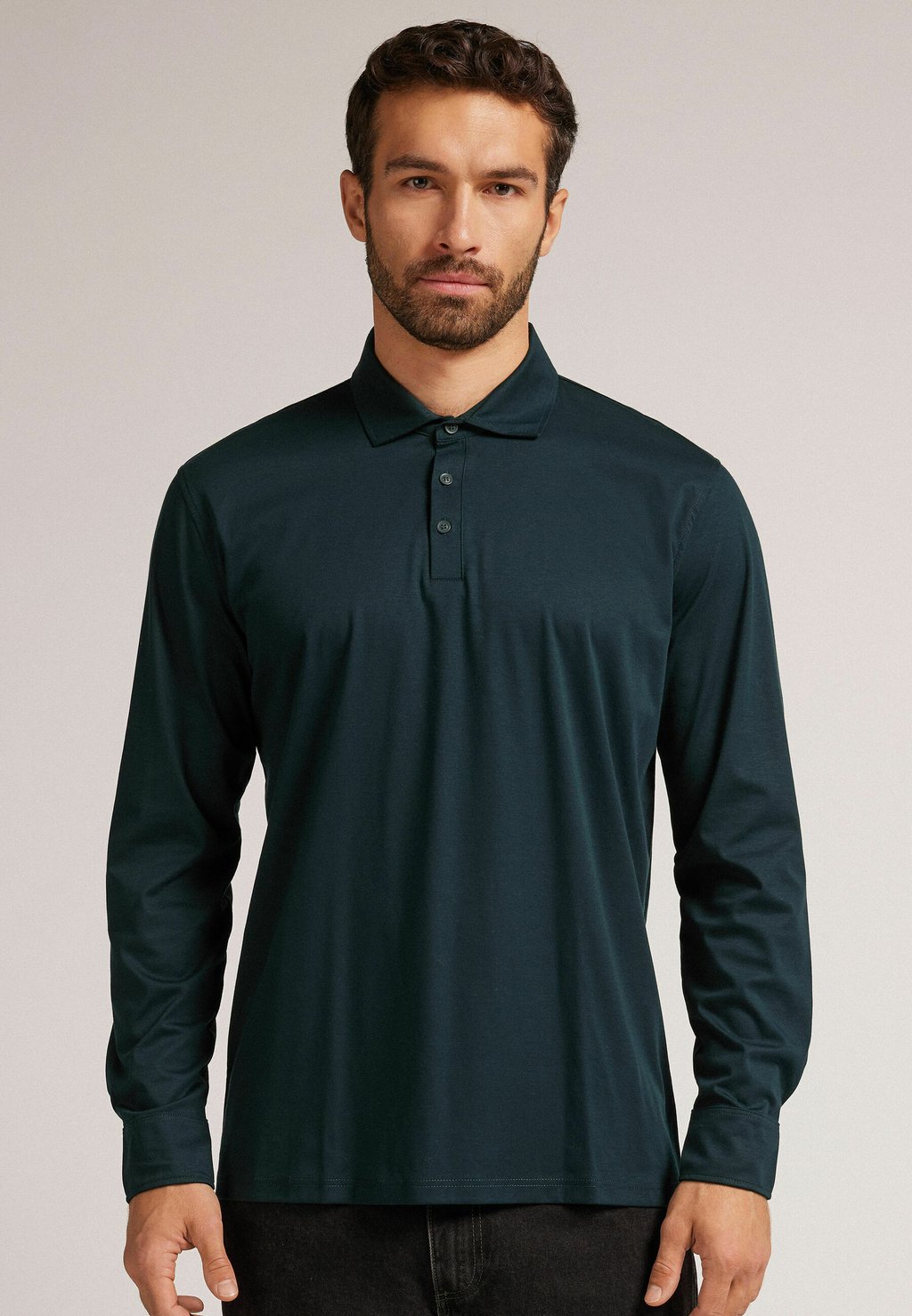 

Рубашка поло Long sleeved top IUMAN Intimissimi Uomo, темно-зеленый