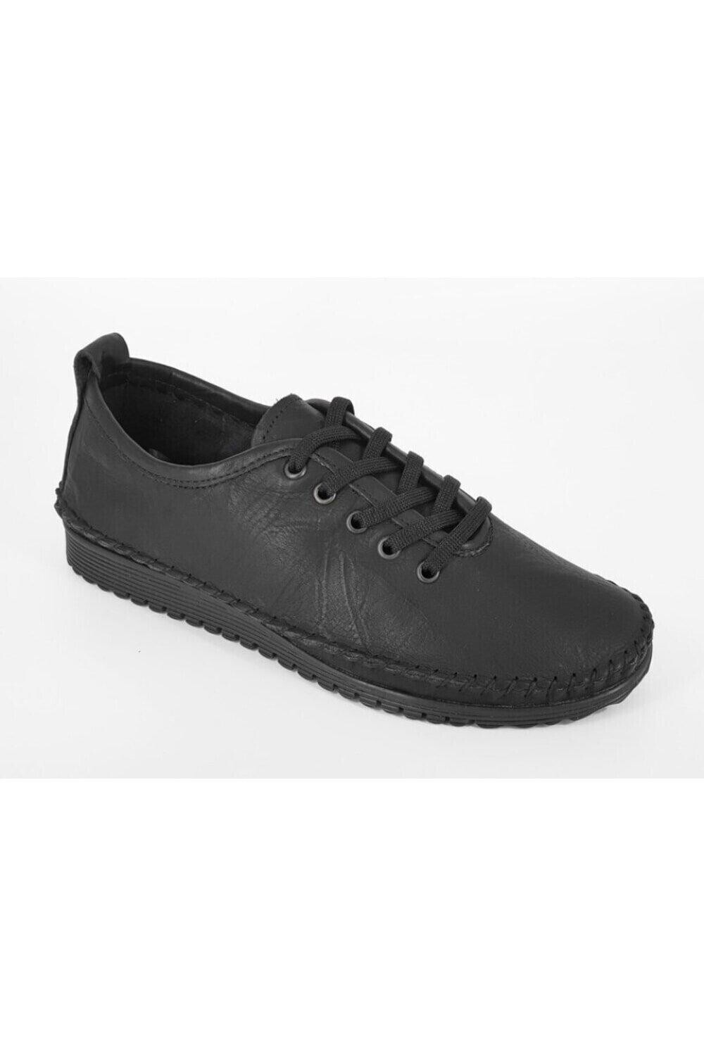 Кроссовки Flexi Softie Leather Trainers Mod Comfys, черный