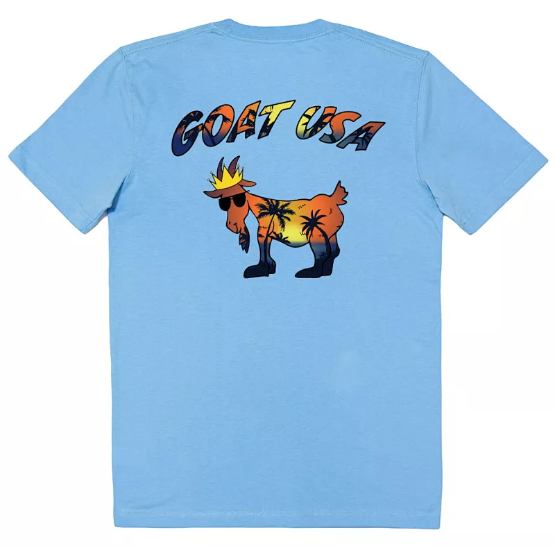 

Футболка GOAT USA Palm Tree, цвет Carolina Blue