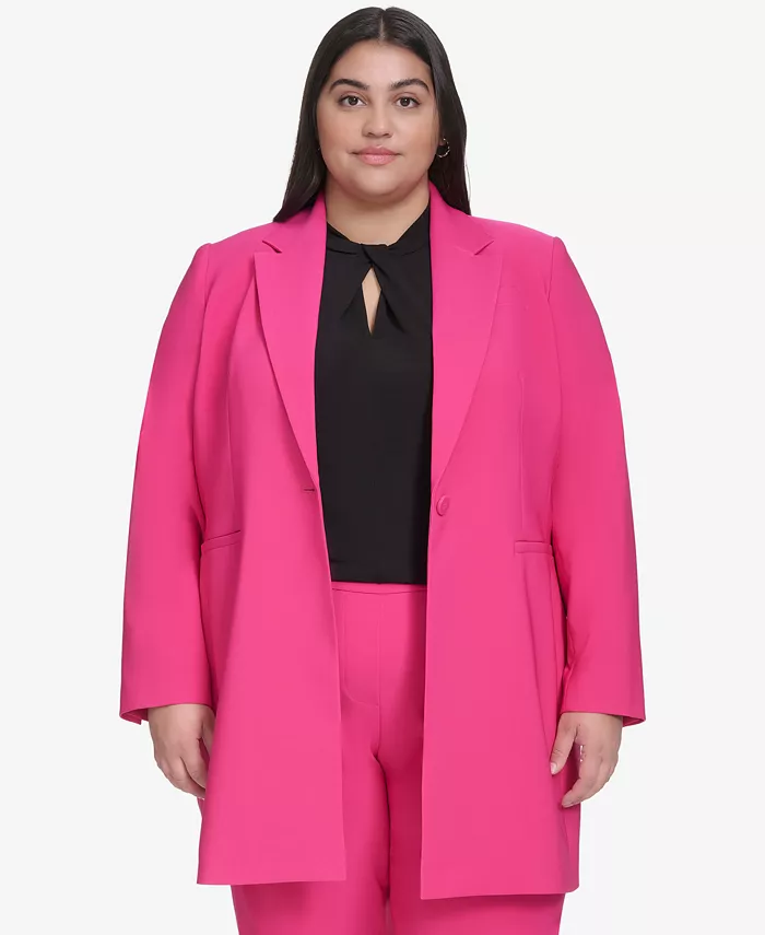 

Куртка-топпер больших размеров DKNY, красный