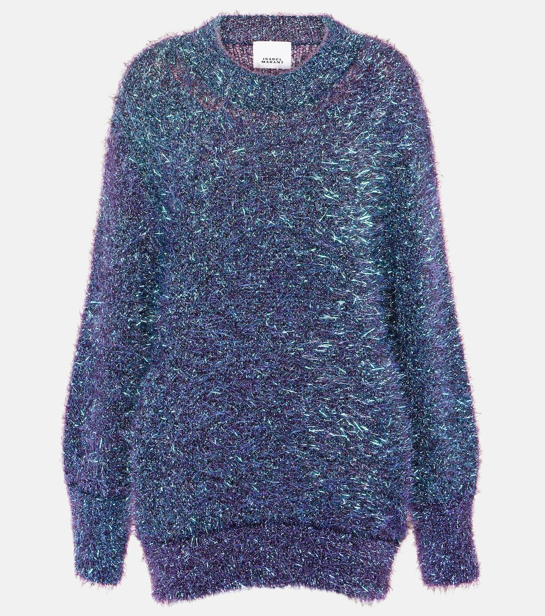 

Свитер wayne с эффектом металлик Isabel Marant, фиолетовый