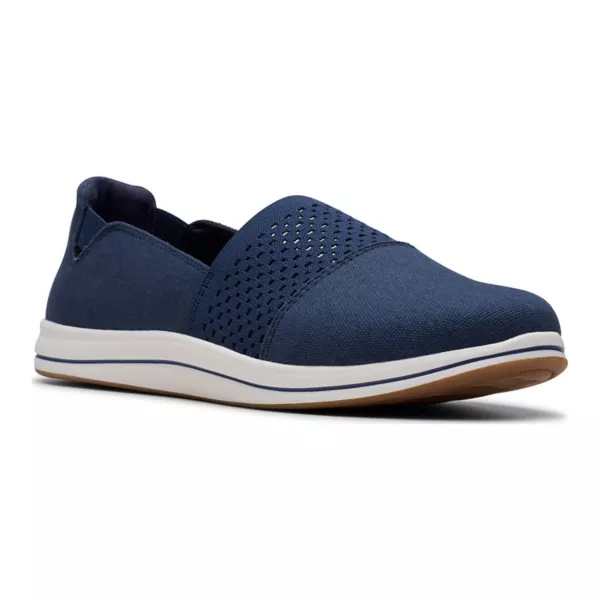 Женские туфли-слипоны Cloudstepper Breeze Vibe Clarks, синий