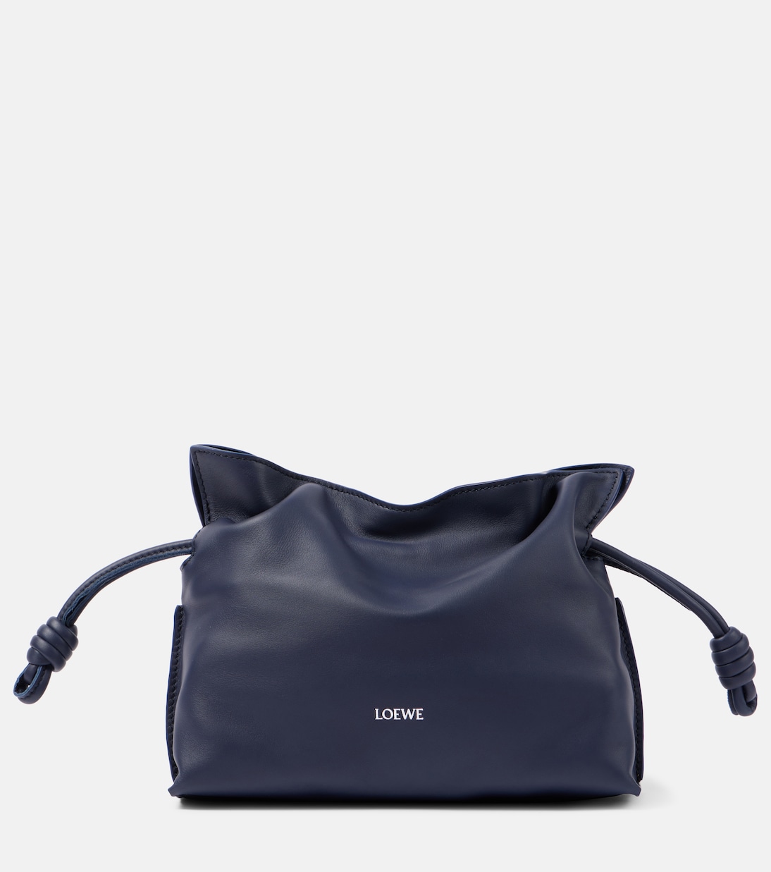 

Фламенко миниатюрный кожаный клатч Loewe, Abyss Blue
