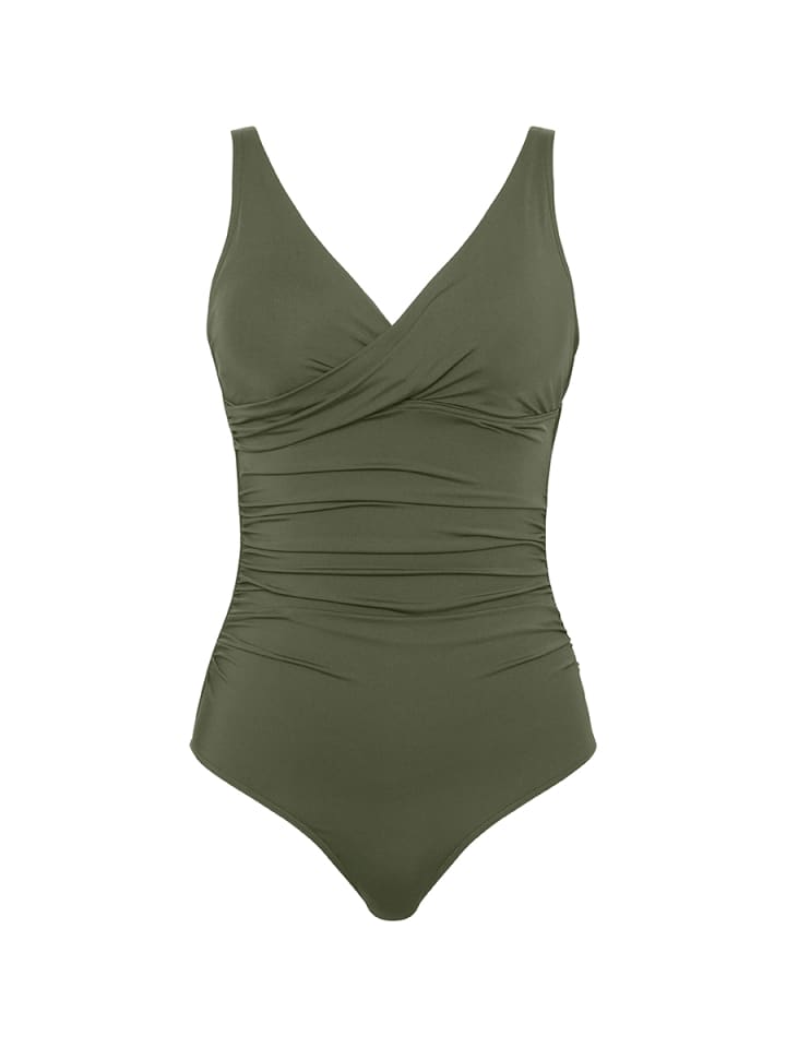 

Sea Level Цельный купальник Essentials Twist Front Multifit, цвет хаки