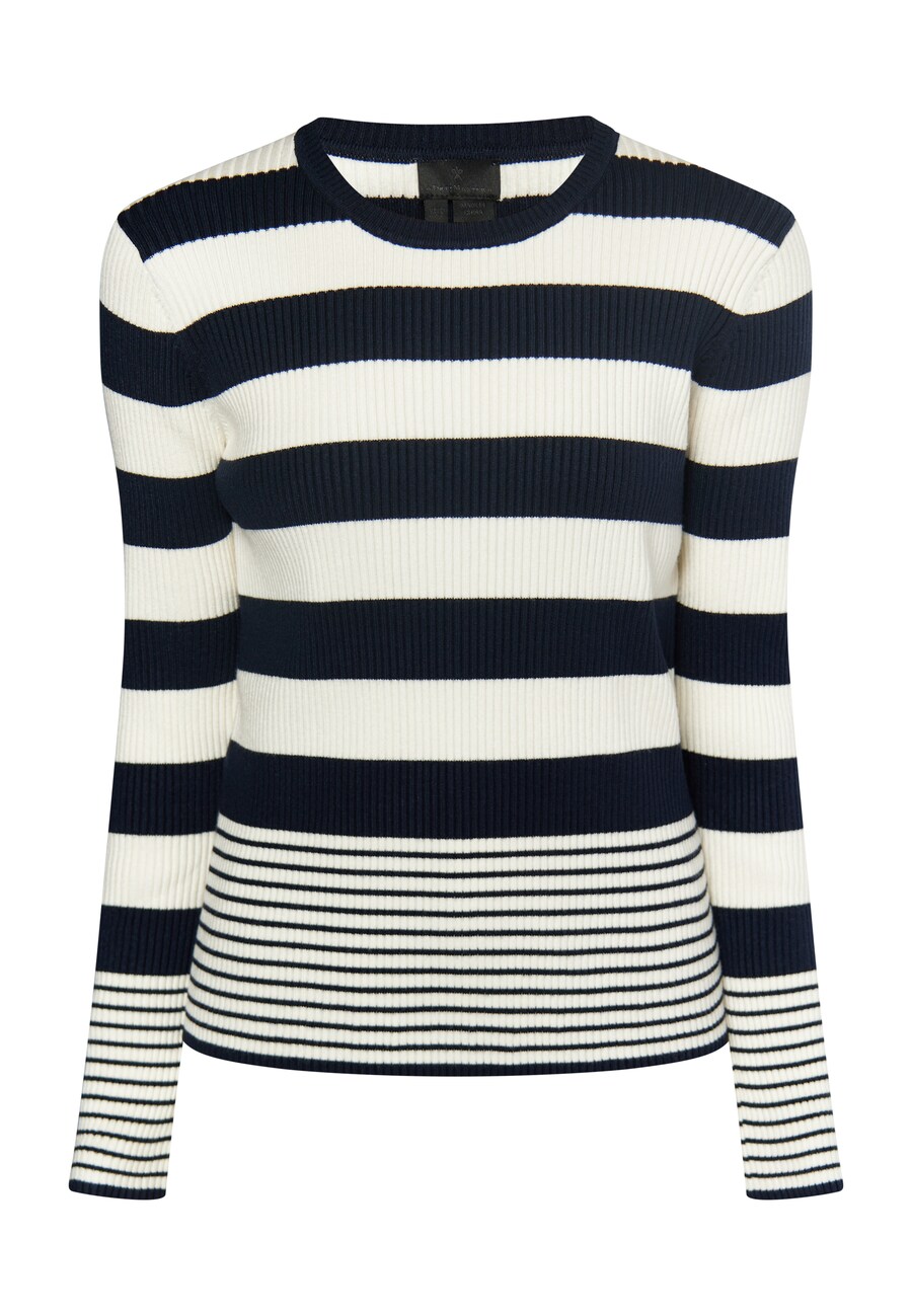 

Свитер DreiMaster Klassik Baradello, цвет marine blue/Wool white