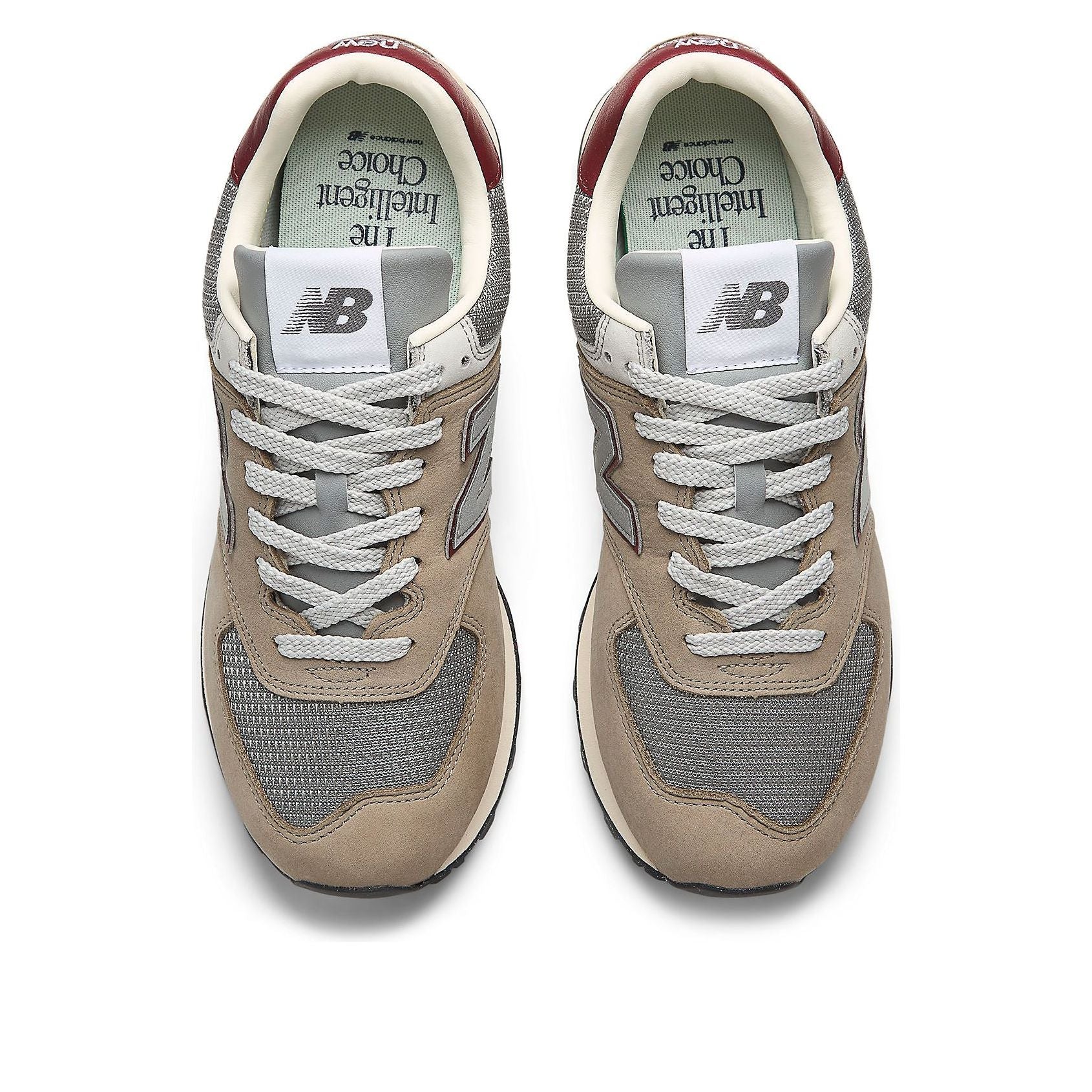 Кроссовки New Balance 574 'Arid Stone Monarch Burgundy' — фото 3