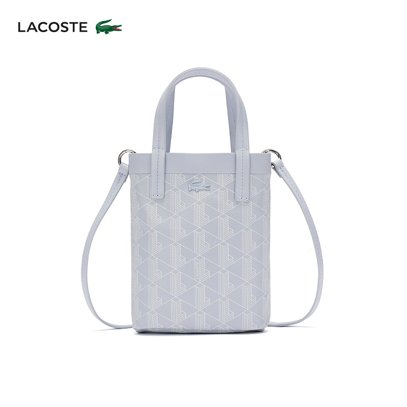 

Сумка женская Lacoste с принтом, голубой