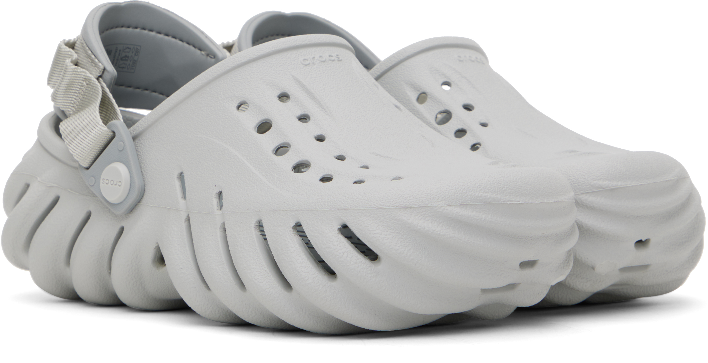 Серые Echo-сабо Crocs — фото 4