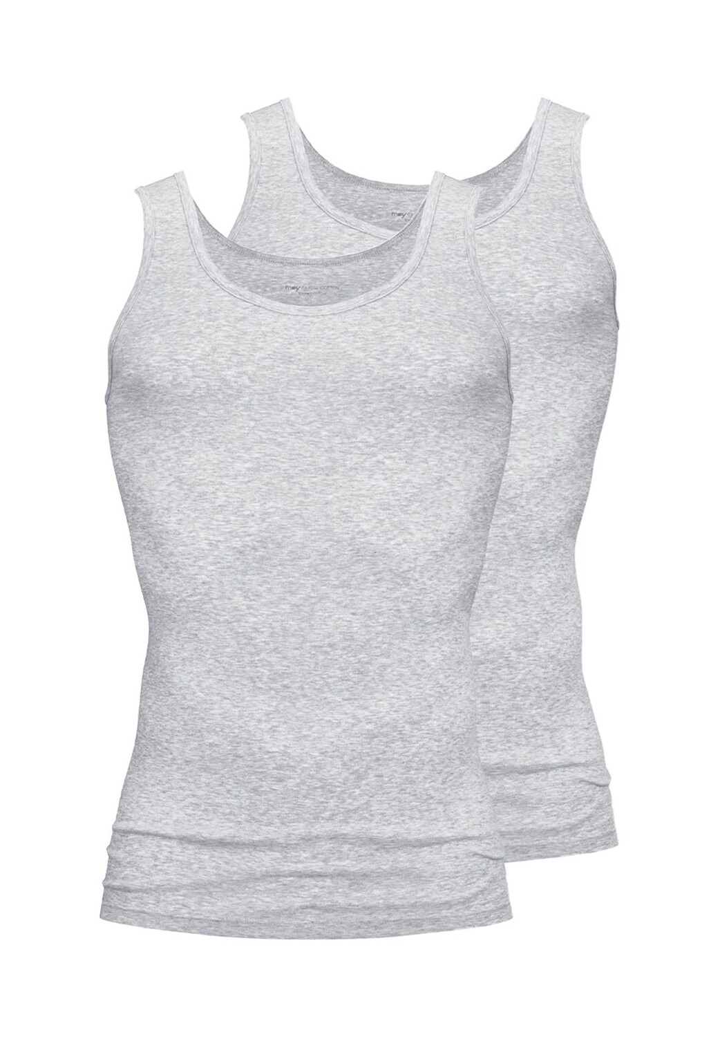 

Майка/майка, комплект из 2 шт. повседневного хлопка mey, цвет Light Grey Melange