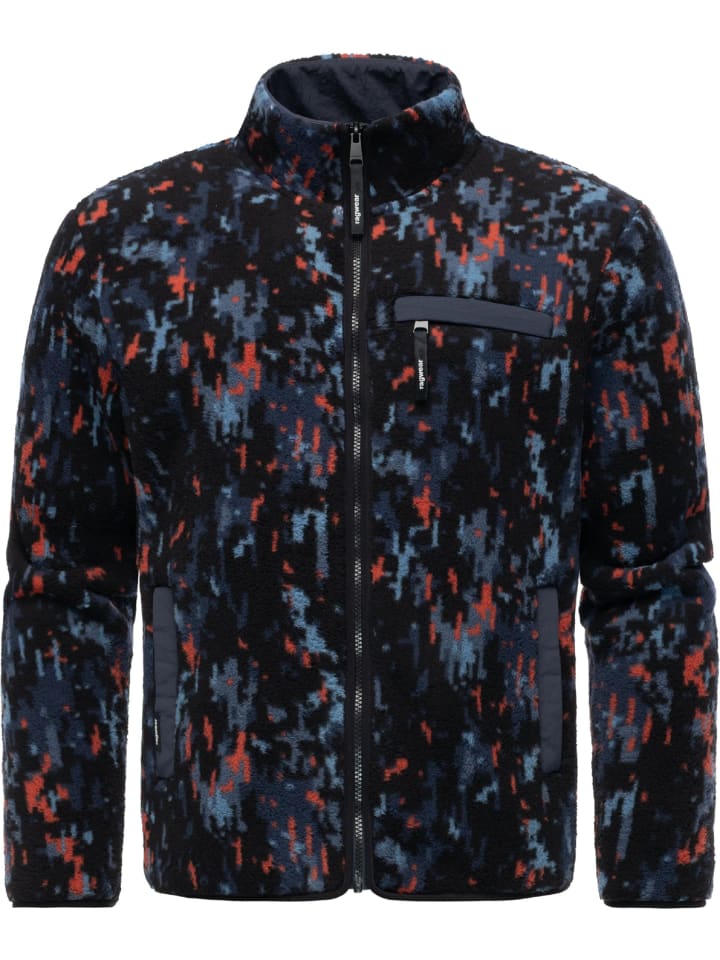 

Флисовая куртка с принтом Tawon терракотового цвета ragwear
