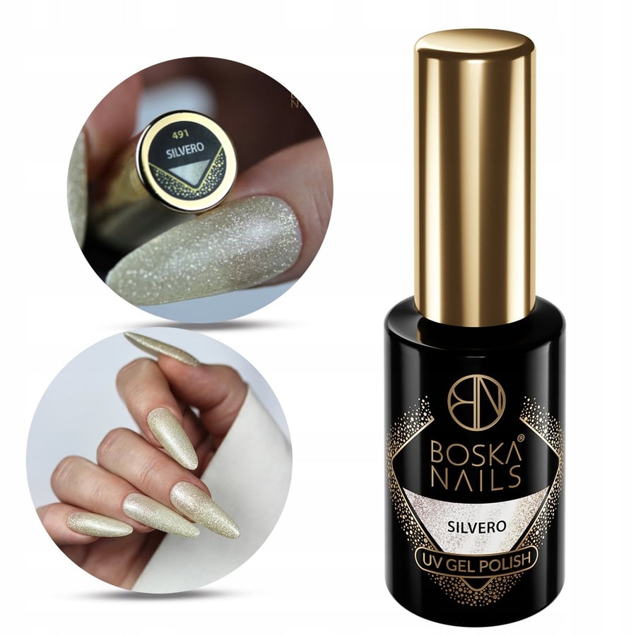 

гибридный лак для ногтей BOSKA NAILS Cosmic Glow Silvero #491