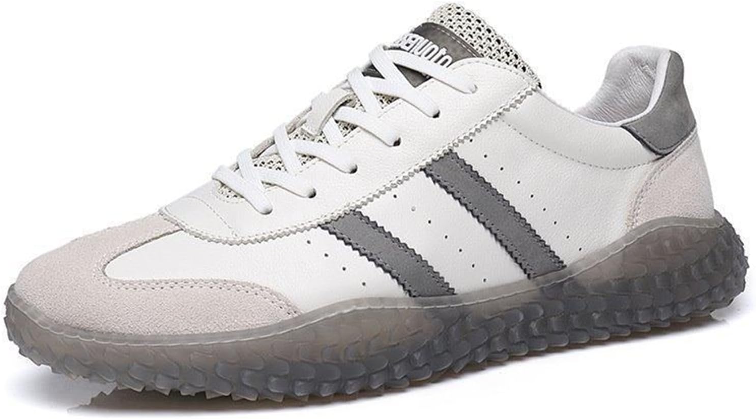 

Мужские модные кроссовки Abborora из кожи, повседневная обувь для мужчин, дышащие мужские кроссовки для наряда, белый