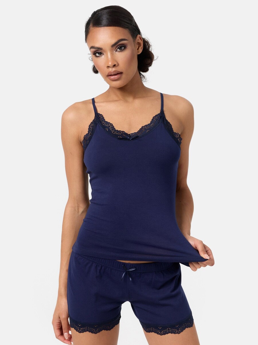 

Короткий пижамный комплект Tazzio F908, темно-синий
